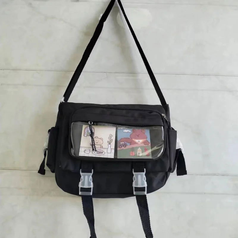 Waterproof Nylon Crossbody Bags for Women Shoulder Bags Youth Fashion Ladies Handbag Messenger Bag Teenagers Girls School Bags - Slobuy