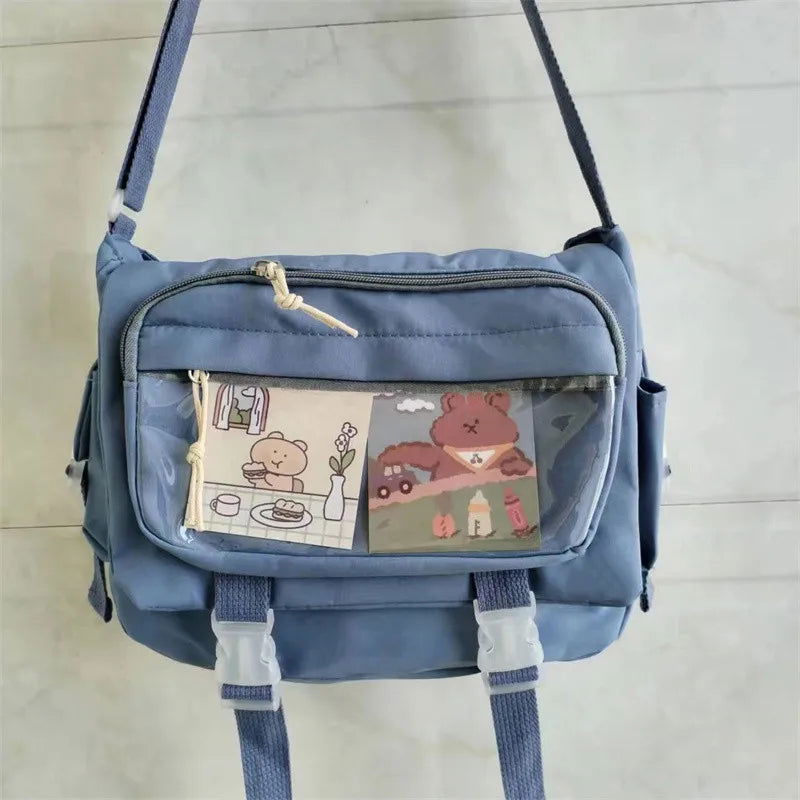 Waterproof Nylon Crossbody Bags for Women Shoulder Bags Youth Fashion Ladies Handbag Messenger Bag Teenagers Girls School Bags - Slobuy