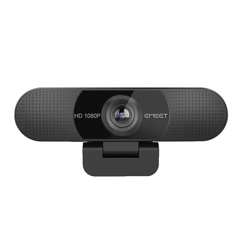 Webcam 1080P HD Streaming USB Computer Web Cam EMEET Mini Camera with Microphones for PC Desktop Laptop Video Meeting - Slobuy