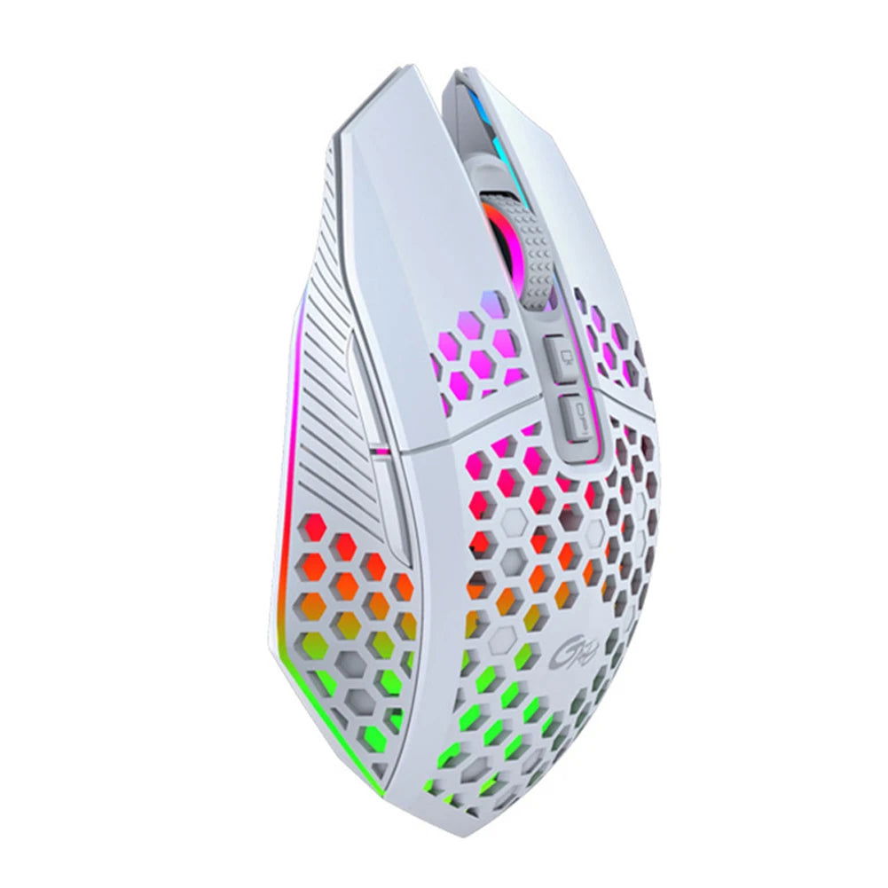 Wireless Gaming Mouse 3 Gears X801 8 Buttons 1600 DPI Adjustable RGB Rechargeable Computer Mice for Household Computer Accessory - Slobuy