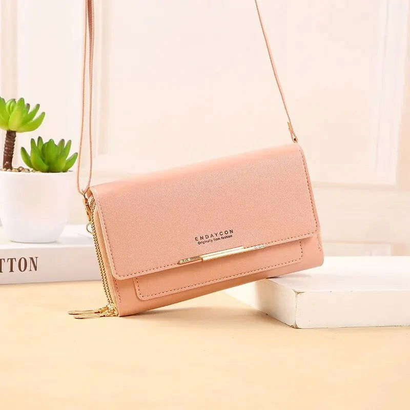 Women Solid Color Multi Functional Shoulder Bag Korean Version Fashion Large Capacity Handheld Purse Waterproof Multiple Colors - Slobuy