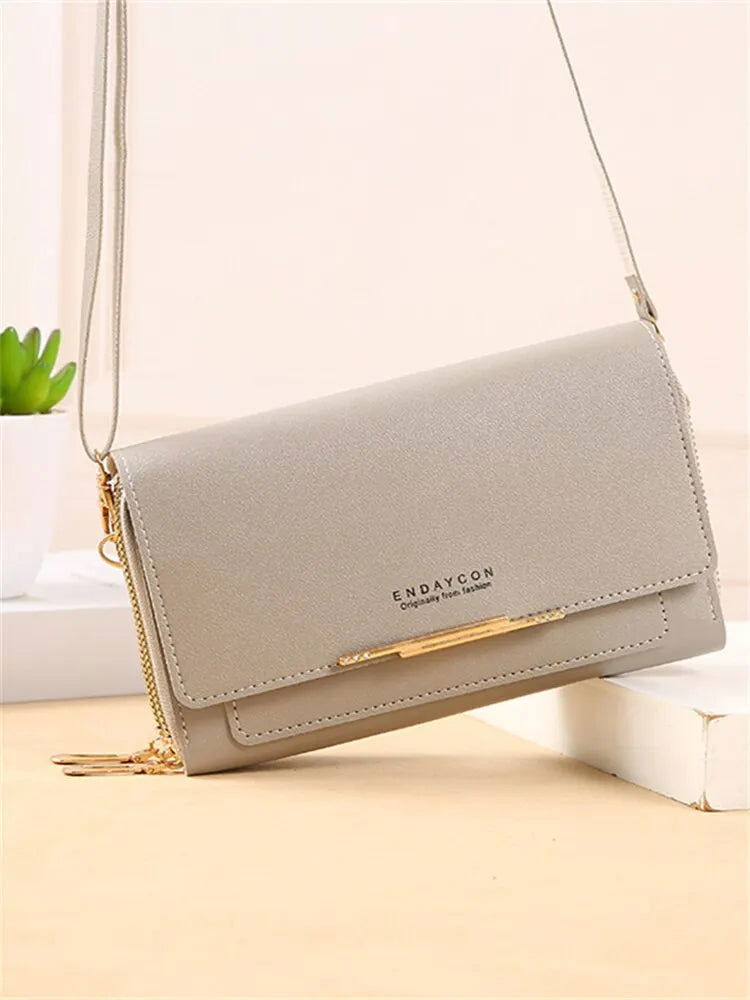 Women Solid Color Multi Functional Shoulder Bag Korean Version Fashion Large Capacity Handheld Purse Waterproof Multiple Colors - Slobuy