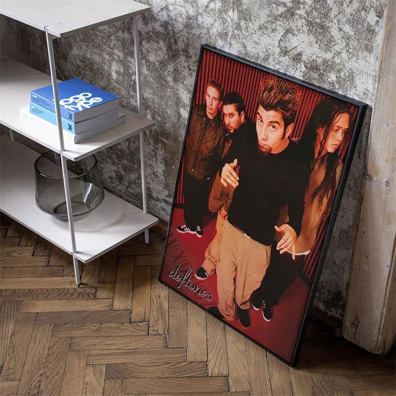 lassic Hip Hop Singer Star Deftones Music Album Cover Canvas Painting Print Poster For Living Room Wall Art Home Decor Pictures - Slobuy