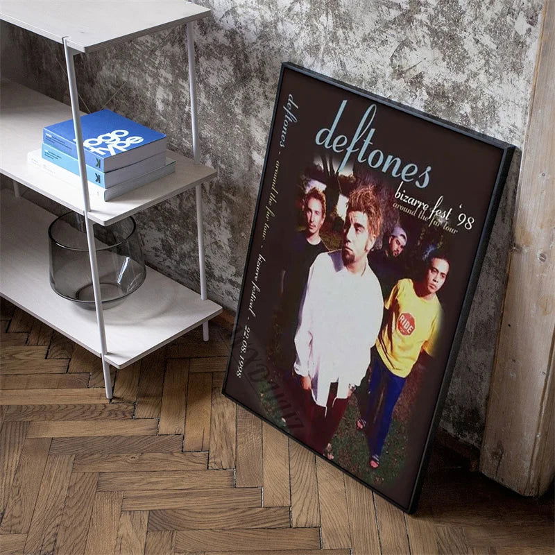 lassic Hip Hop Singer Star Deftones Music Album Cover Canvas Painting Print Poster For Living Room Wall Art Home Decor Pictures - Slobuy