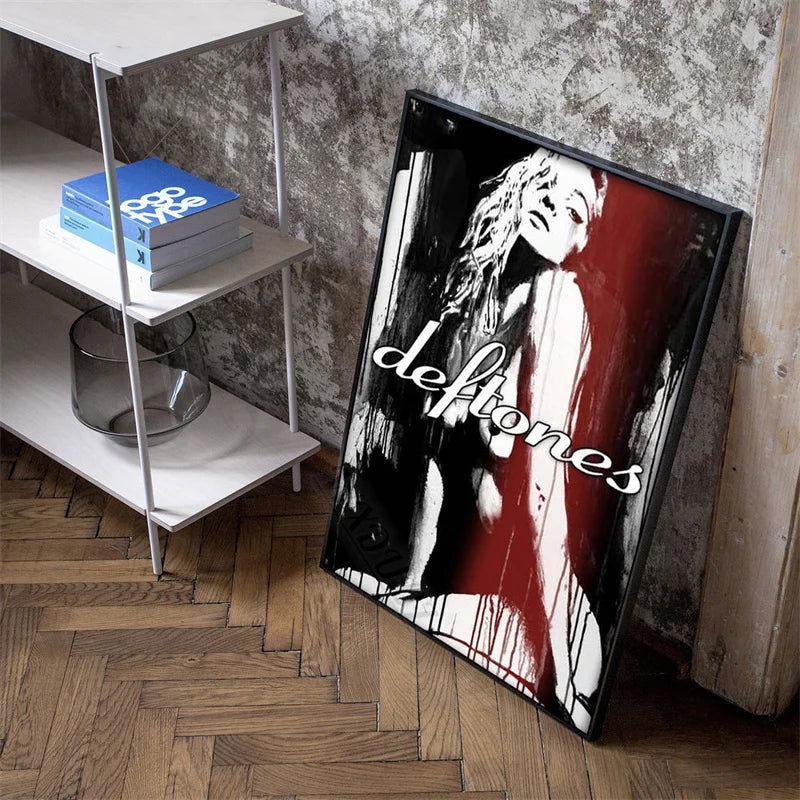 lassic Hip Hop Singer Star Deftones Music Album Cover Canvas Painting Print Poster For Living Room Wall Art Home Decor Pictures - Slobuy