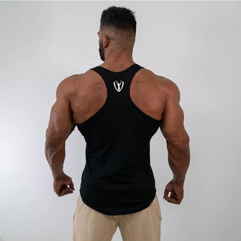 mens tank tops shirt gym tank top fitness clothing vest sleeveless cotton man canotte bodybuilding ropa hombre man clothes wear - Slobuy