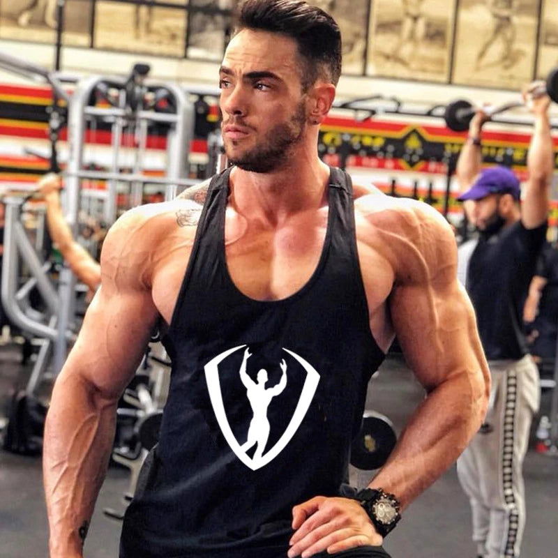 mens tank tops shirt gym tank top fitness clothing vest sleeveless cotton man canotte bodybuilding ropa hombre man clothes wear - Slobuy
