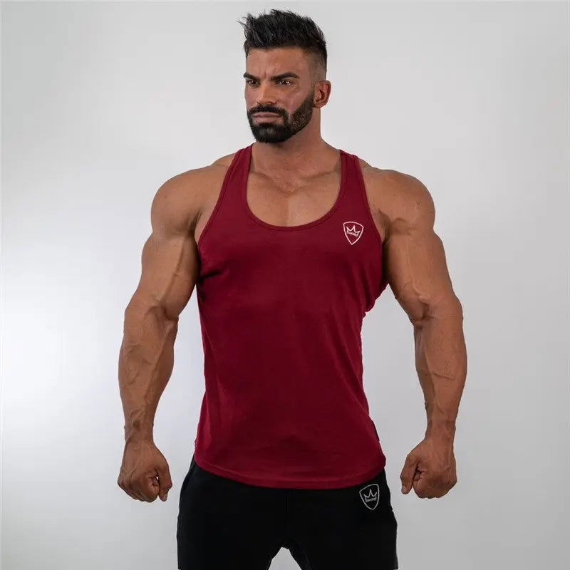 mens tank tops shirt gym tank top fitness clothing vest sleeveless cotton man canotte bodybuilding ropa hombre man clothes wear - Slobuy