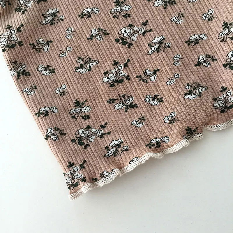0-12 Years Old 2pcs Summer Baby Girls Children Kids Print Floral Lounge Sleepwear Fashion Shorts Set Clothes - Slobuy