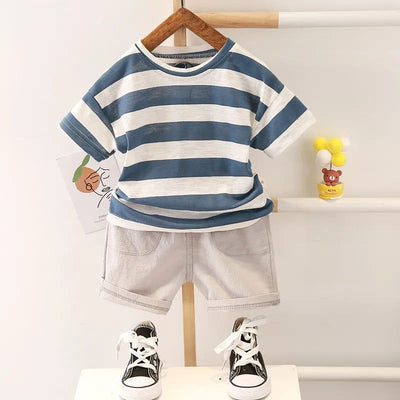 0-5 Years Old Baby Cotton Clothes Suits Fashion Summer kids Boys Clothing sets handsome - Slobuy