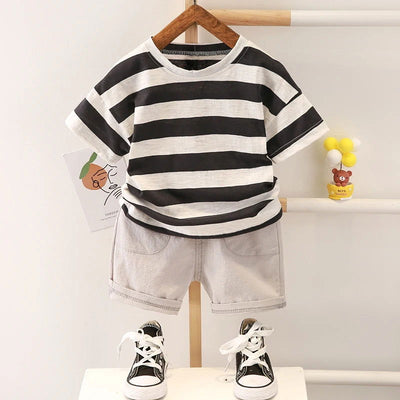 0-5 Years Old Baby Cotton Clothes Suits Fashion Summer kids Boys Clothing sets handsome - Slobuy