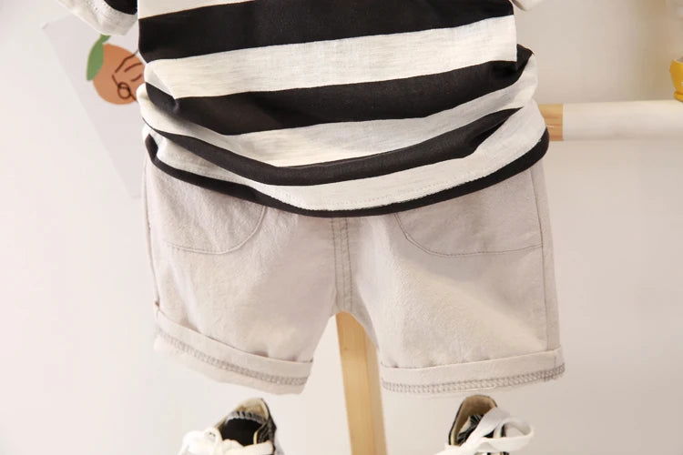 0-5 Years Old Baby Cotton Clothes Suits Fashion Summer kids Boys Clothing sets handsome - Slobuy