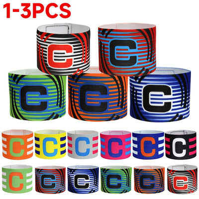 1-3pc Kid Adults Football Captain Armband Soccer Arm Band Leader Competition Gift Soccer Captain Group Armband Football Training - Slobuy