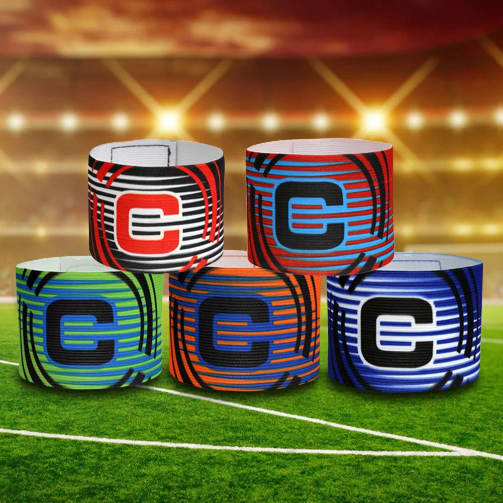 1-3pc Kid Adults Football Captain Armband Soccer Arm Band Leader Competition Gift Soccer Captain Group Armband Football Training - Slobuy