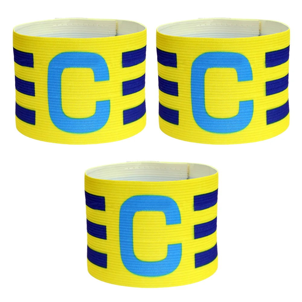 1-3pc Kid Adults Football Captain Armband Soccer Arm Band Leader Competition Gift Soccer Captain Group Armband Football Training - Slobuy