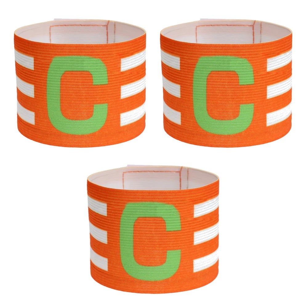 1-3pc Kid Adults Football Captain Armband Soccer Arm Band Leader Competition Gift Soccer Captain Group Armband Football Training - Slobuy