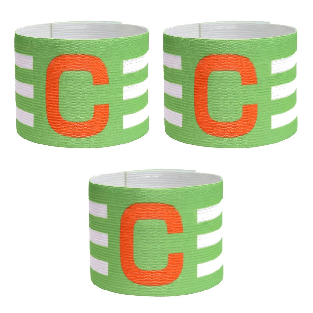 1-3pc Kid Adults Football Captain Armband Soccer Arm Band Leader Competition Gift Soccer Captain Group Armband Football Training - Slobuy