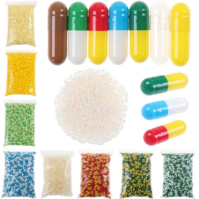 1000Pcs Empty Hard Gelatin Capsule Size 0# Clear Kosher Gel Medicine Pill Vitamins Personal Health Care Pill Cases Splitters - Slobuy