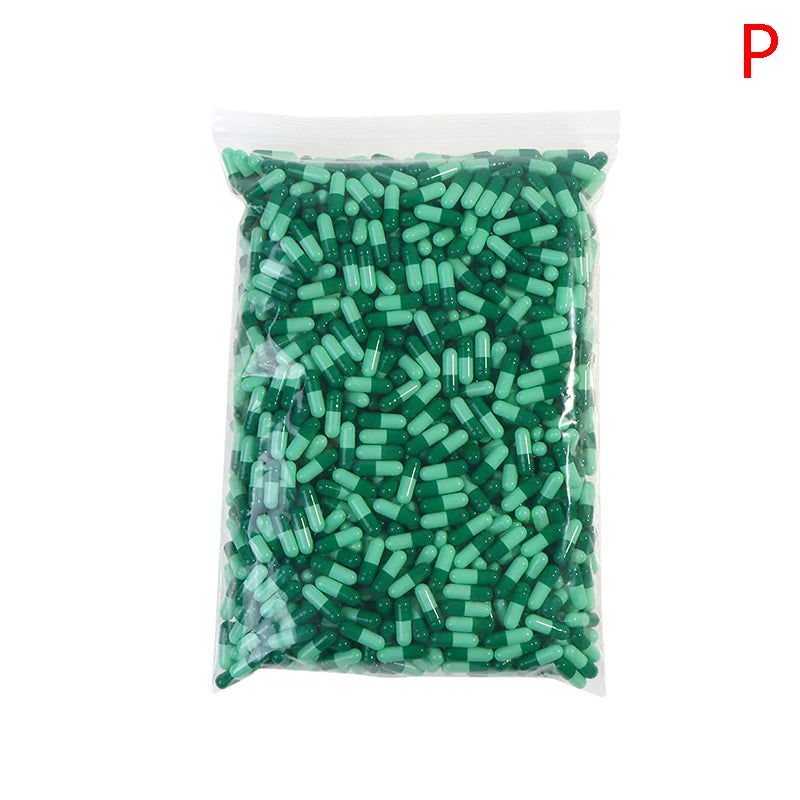 1000Pcs Empty Hard Gelatin Capsule Size 0# Clear Kosher Gel Medicine Pill Vitamins Personal Health Care Pill Cases Splitters - Slobuy