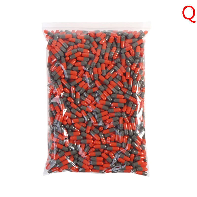 1000Pcs Empty Hard Gelatin Capsule Size 0# Clear Kosher Gel Medicine Pill Vitamins Personal Health Care Pill Cases Splitters - Slobuy