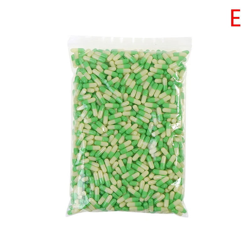 1000Pcs Empty Hard Gelatin Capsule Size 0# Clear Kosher Gel Medicine Pill Vitamins Personal Health Care Pill Cases Splitters - Slobuy