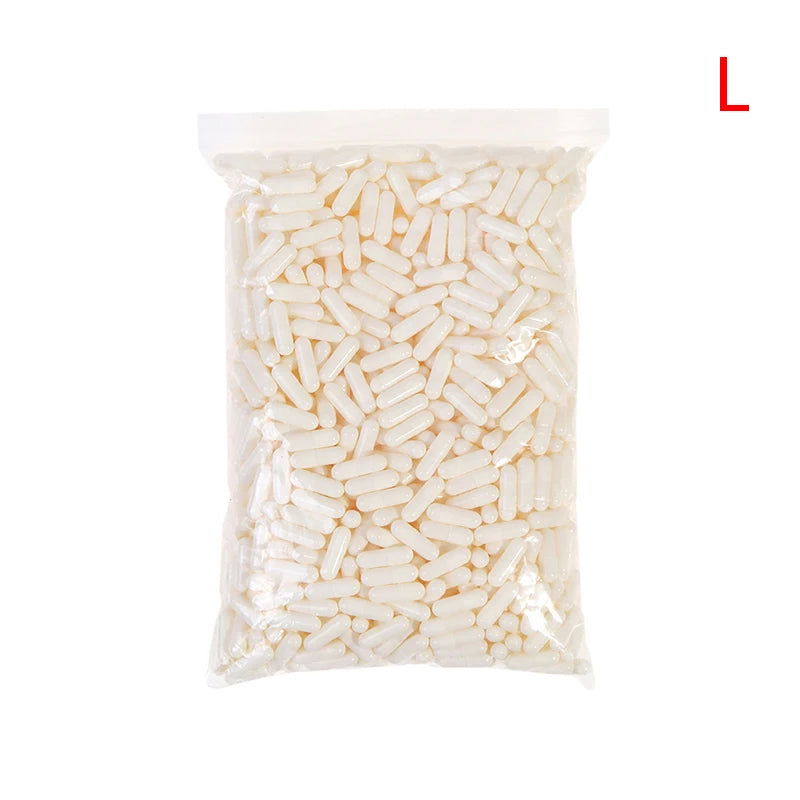 1000Pcs Empty Hard Gelatin Capsule Size 0# Clear Kosher Gel Medicine Pill Vitamins Personal Health Care Pill Cases Splitters - Slobuy
