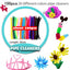 1000pcs Kids Crafts Art Supplies Kit Pipe Cleaners Pompoms Foam Stickers Feather Felt Cloth Button DIY Creative Craft Toy Gifts - Slobuy