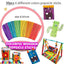 1000pcs Kids Crafts Art Supplies Kit Pipe Cleaners Pompoms Foam Stickers Feather Felt Cloth Button DIY Creative Craft Toy Gifts - Slobuy