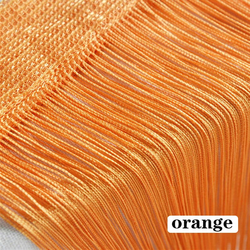 100CM X 200CM Thread Curtains Screen Ribbon String Divider Blind for Living Room Door Wall Window Panel Tassel Curtain - Slobuy