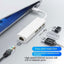 100Mbps USB C Network Card USB To RJ45 Ethernet Lan Adapter 3 USB 2.0 Type C Hub for MacBook Xiaomi Samsung Huawei PC Computer - Slobuy