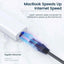100Mbps USB C Network Card USB To RJ45 Ethernet Lan Adapter 3 USB 2.0 Type C Hub for MacBook Xiaomi Samsung Huawei PC Computer - Slobuy