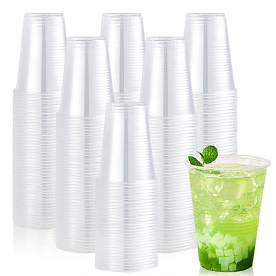 50/100PCS Disposable Clear Plastic Cup Outdoor Picnic Birthday Kitchen Party Tableware Party Plastic Cups for Picnic - Slobuy