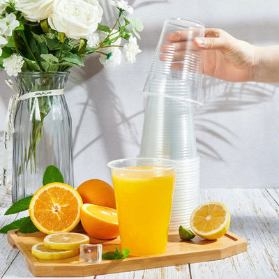 50/100PCS Disposable Clear Plastic Cup Outdoor Picnic Birthday Kitchen Party Tableware Party Plastic Cups for Picnic - Slobuy