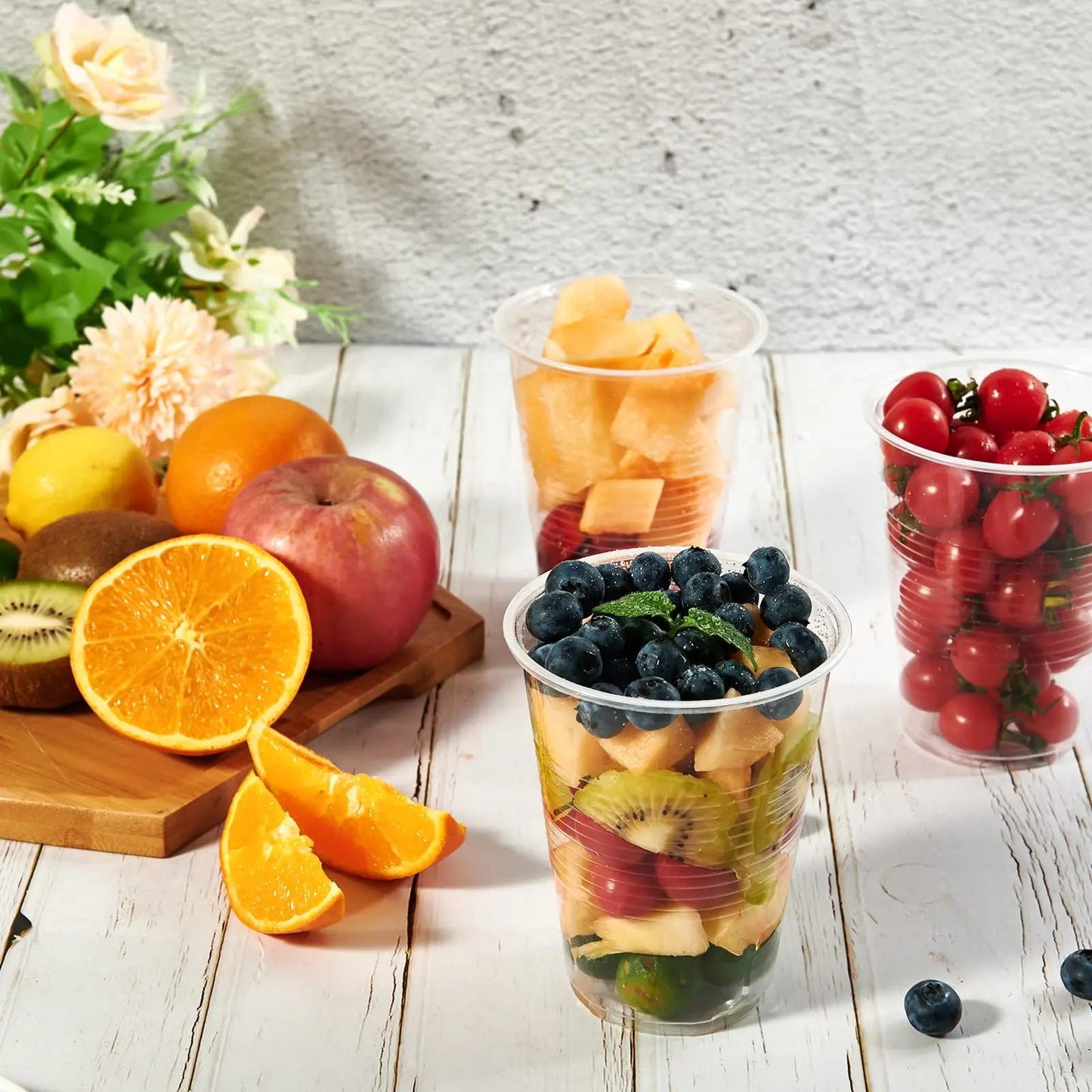 50/100PCS Disposable Clear Plastic Cup Outdoor Picnic Birthday Kitchen Party Tableware Party Plastic Cups for Picnic - Slobuy