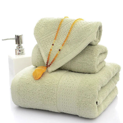 100% Cotton Bath Towel Absorbent Adult Bath Towel Solid Color Soft Affinity Wash Face Hand Shower Towel Bathroom Towel - Slobuy
