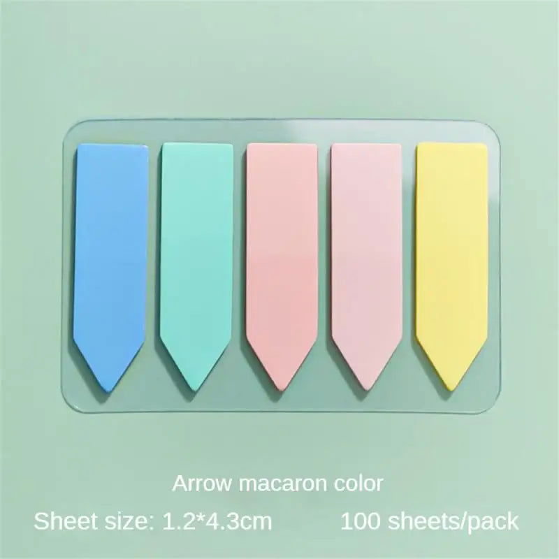 100 Sheets Sticky Note Transparent Sticky Note Index Tabs Arrow Flags Posted It For Page Marker Planner Stickers Office School - Slobuy