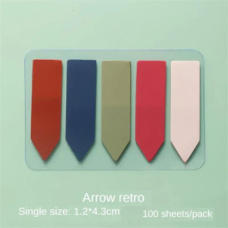 100 Sheets Sticky Note Transparent Sticky Note Index Tabs Arrow Flags Posted It For Page Marker Planner Stickers Office School - Slobuy