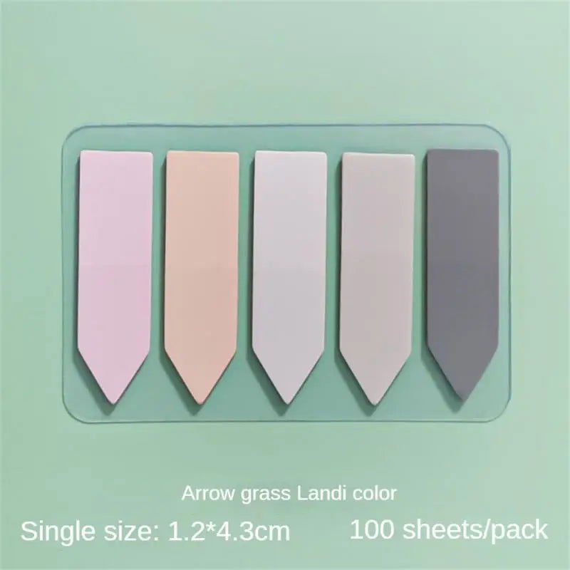 100 Sheets Sticky Note Transparent Sticky Note Index Tabs Arrow Flags Posted It For Page Marker Planner Stickers Office School - Slobuy