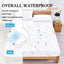 100% Waterproof Solid Bed Fitted Sheet Nordic Adjustable Mattress Covers Four Corners with Elastic Band Multi Size Bed Sheet - Slobuy
