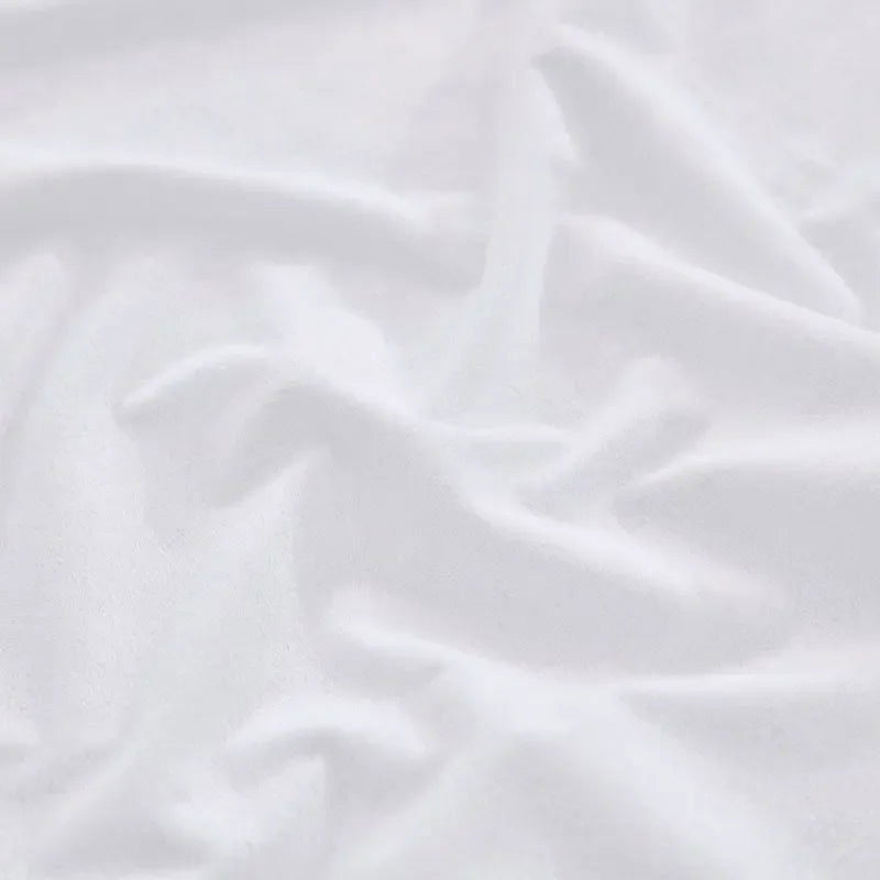 100% Waterproof Solid Bed Fitted Sheet Nordic Adjustable Mattress Covers Four Corners with Elastic Band Multi Size Bed Sheet - Slobuy