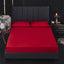 100% Waterproof Solid Bed Fitted Sheet Nordic Adjustable Mattress Covers Four Corners with Elastic Band Multi Size Bed Sheet - Slobuy