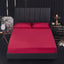 100% Waterproof Solid Bed Fitted Sheet Nordic Adjustable Mattress Covers Four Corners with Elastic Band Multi Size Bed Sheet - Slobuy