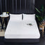 100% Waterproof Solid Bed Fitted Sheet Nordic Adjustable Mattress Covers Four Corners with Elastic Band Multi Size Bed Sheet - Slobuy
