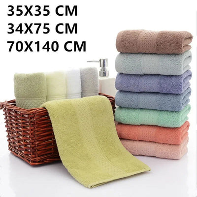100% cotton face towel absorbent pure hand wash face bath microfiber towel bathroom home hotel adult - Slobuy