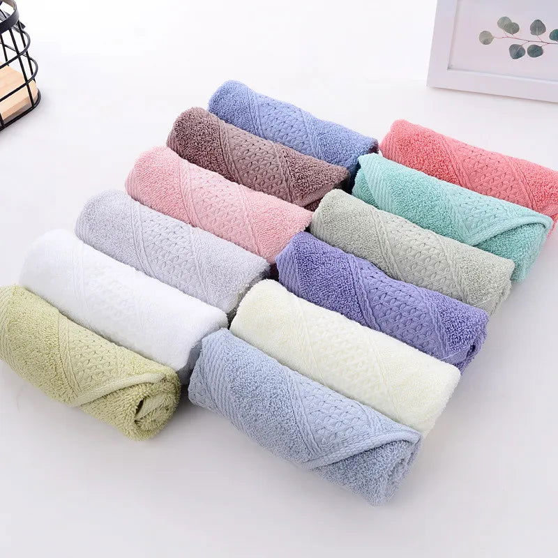 100% cotton face towel absorbent pure hand wash hair shower microfiber towel bathroom family hotel - Slobuy