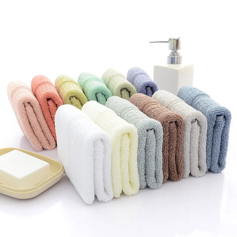 100% cotton face towel absorbent pure hand wash hair shower microfiber towel bathroom family hotel - Slobuy