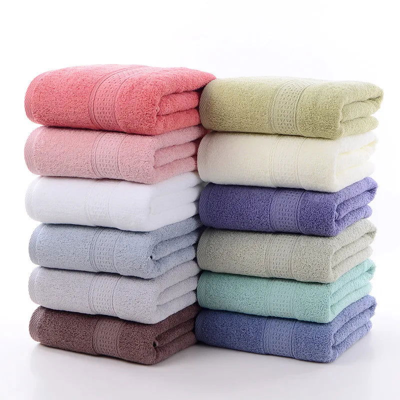 100% cotton face towel absorbent pure hand wash hair shower microfiber towel bathroom family hotel - Slobuy
