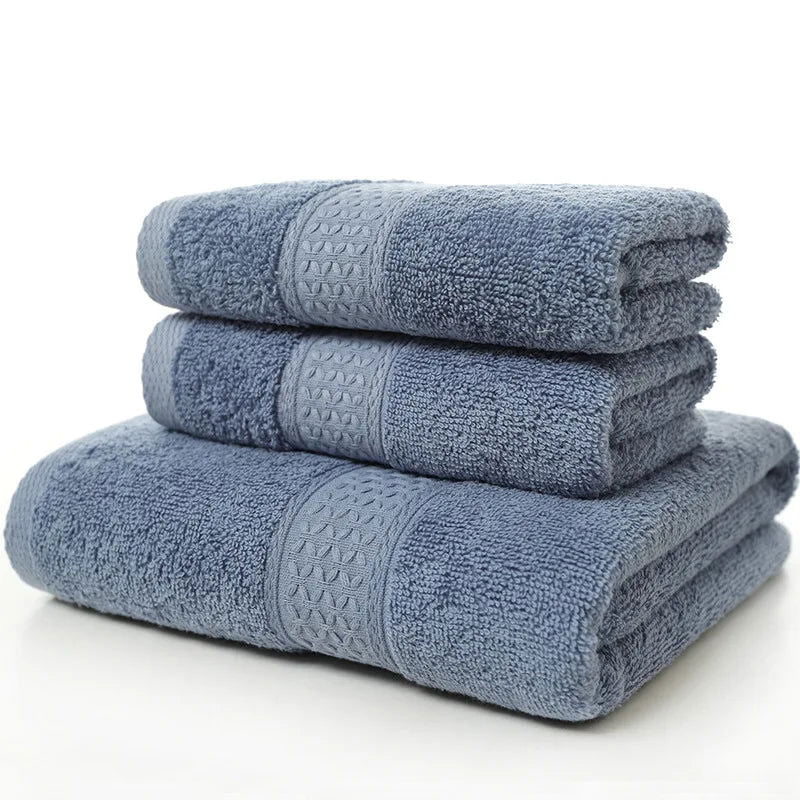 100% cotton face towel absorbent pure hand wash hair shower microfiber towel bathroom family hotel - Slobuy