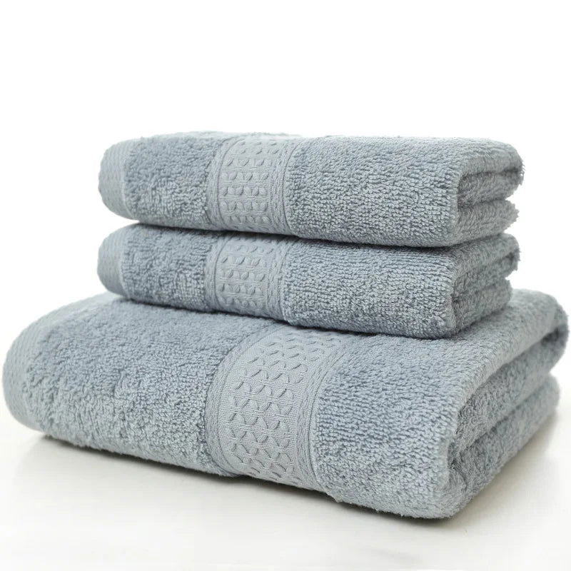 100% cotton face towel absorbent pure hand wash hair shower microfiber towel bathroom family hotel - Slobuy