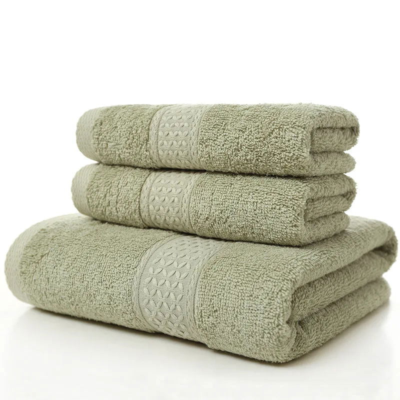 100% cotton face towel absorbent pure hand wash hair shower microfiber towel bathroom family hotel - Slobuy